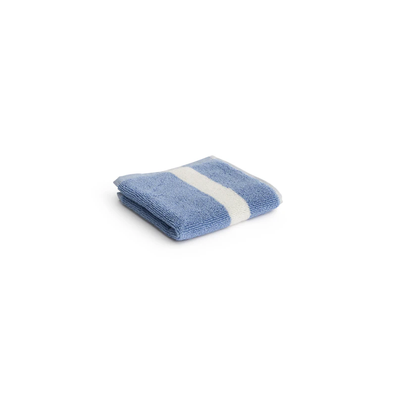 Stripe Tvättlapp 30x30 cm, Dusty Blue
