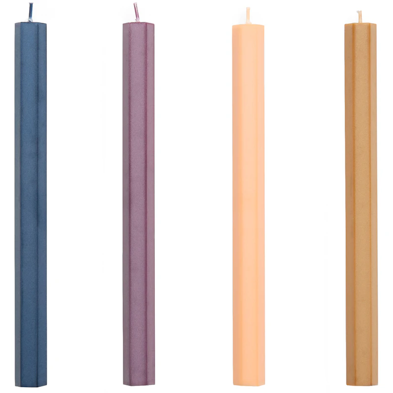 Hexagon Ljus 4-pack, Dark