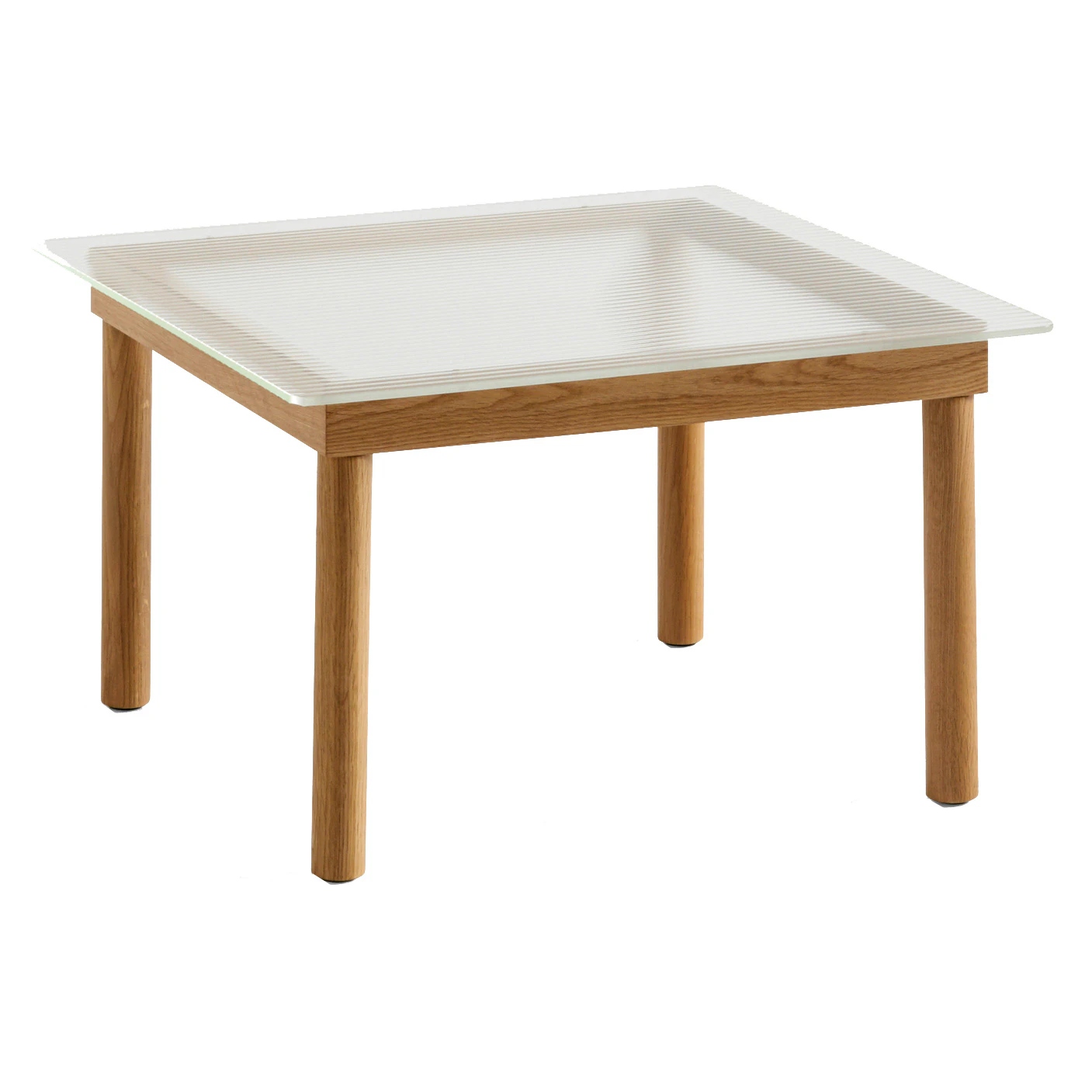 Hay Kofi Sidobord 60x60 Cm Vattenbaserad Lackad / R&auml;fflat Glas - Sidobord & Avlastningsbord Ek - AB203-A818-AE46