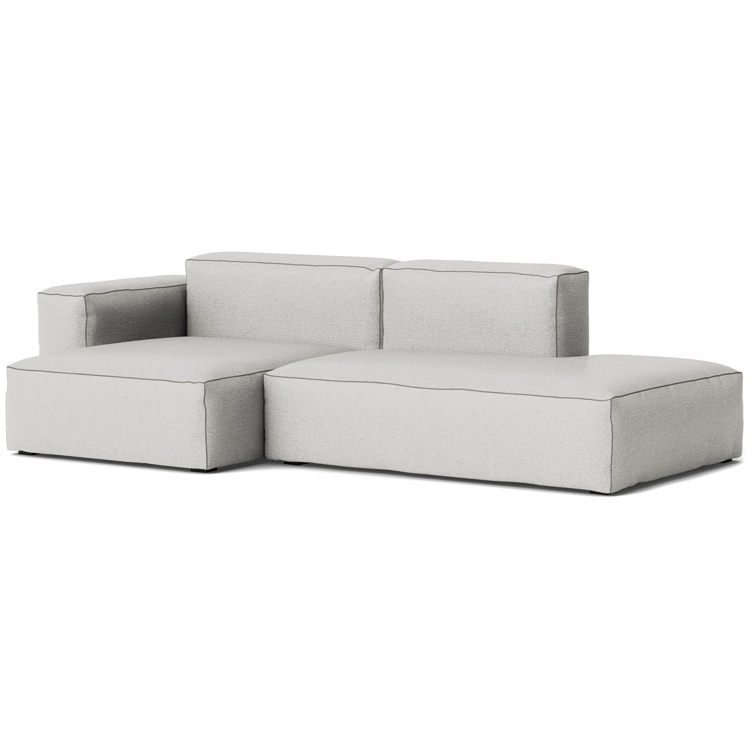 Hay Mags Soft Low 2,5-sitssoffa Comb. 3 V&auml;nster Divan Roden 04 / M&ouml;rkgr&aring; S&ouml;m - H&ouml;rnsoffor & Divansoffor Viskos Gr&aring; - 102142-623