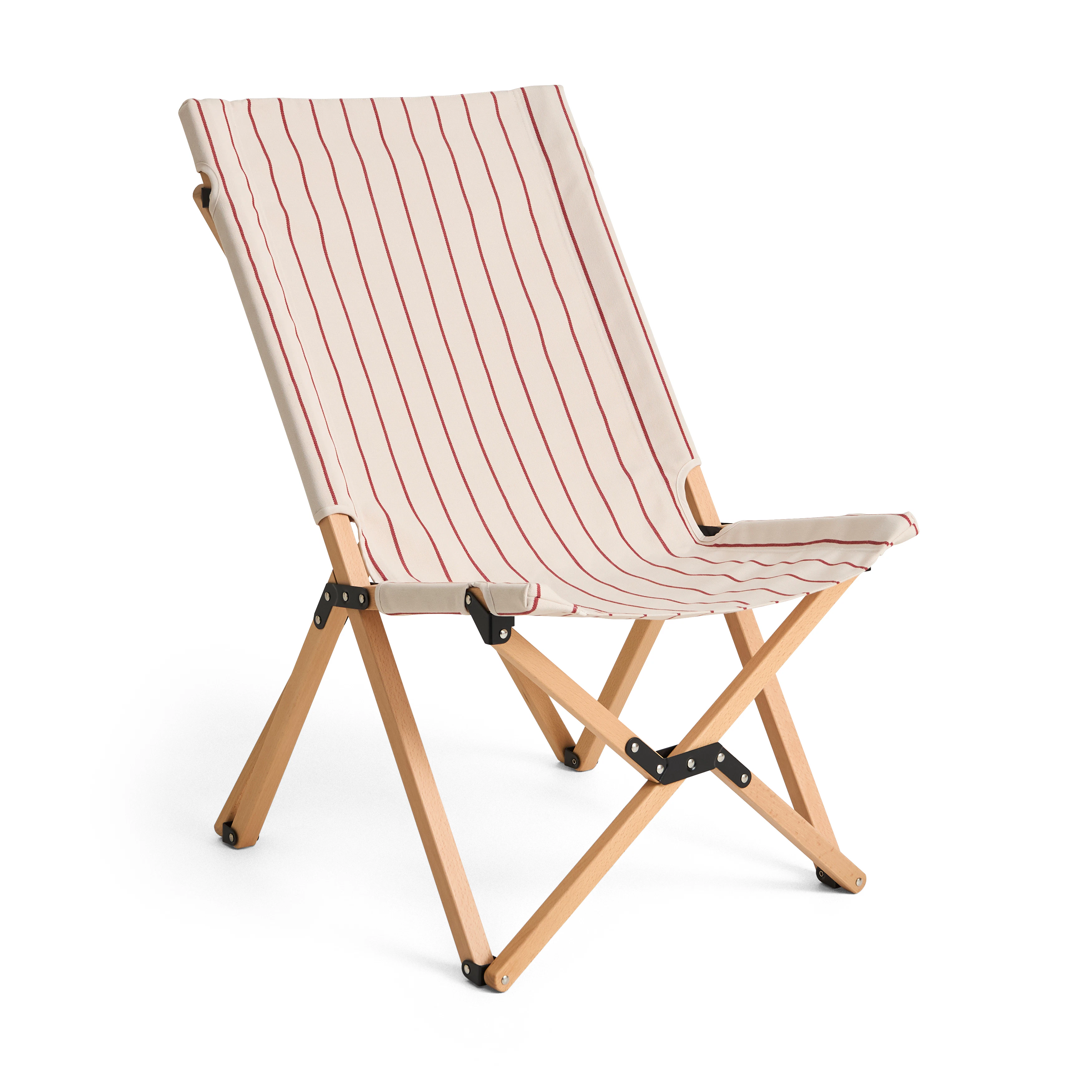 Hay Outdoor Market Folding Chair Beige With Red Stripe - Solstolar & Sols&auml;ngar Bok Beige - AE974-E863