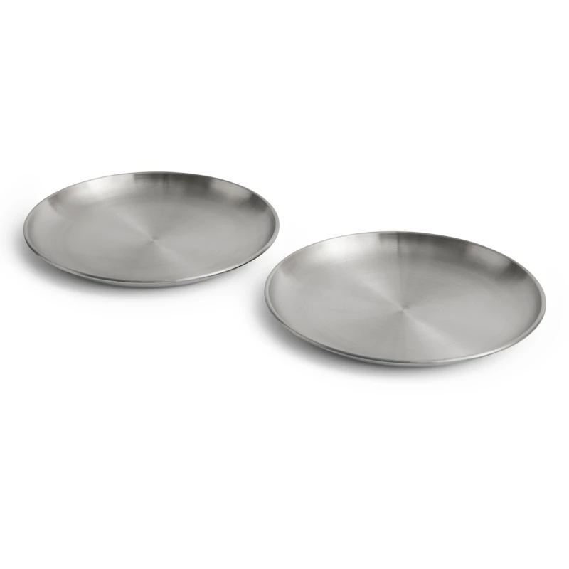 Outdoor Market Steel Plate Set of 2 Large
