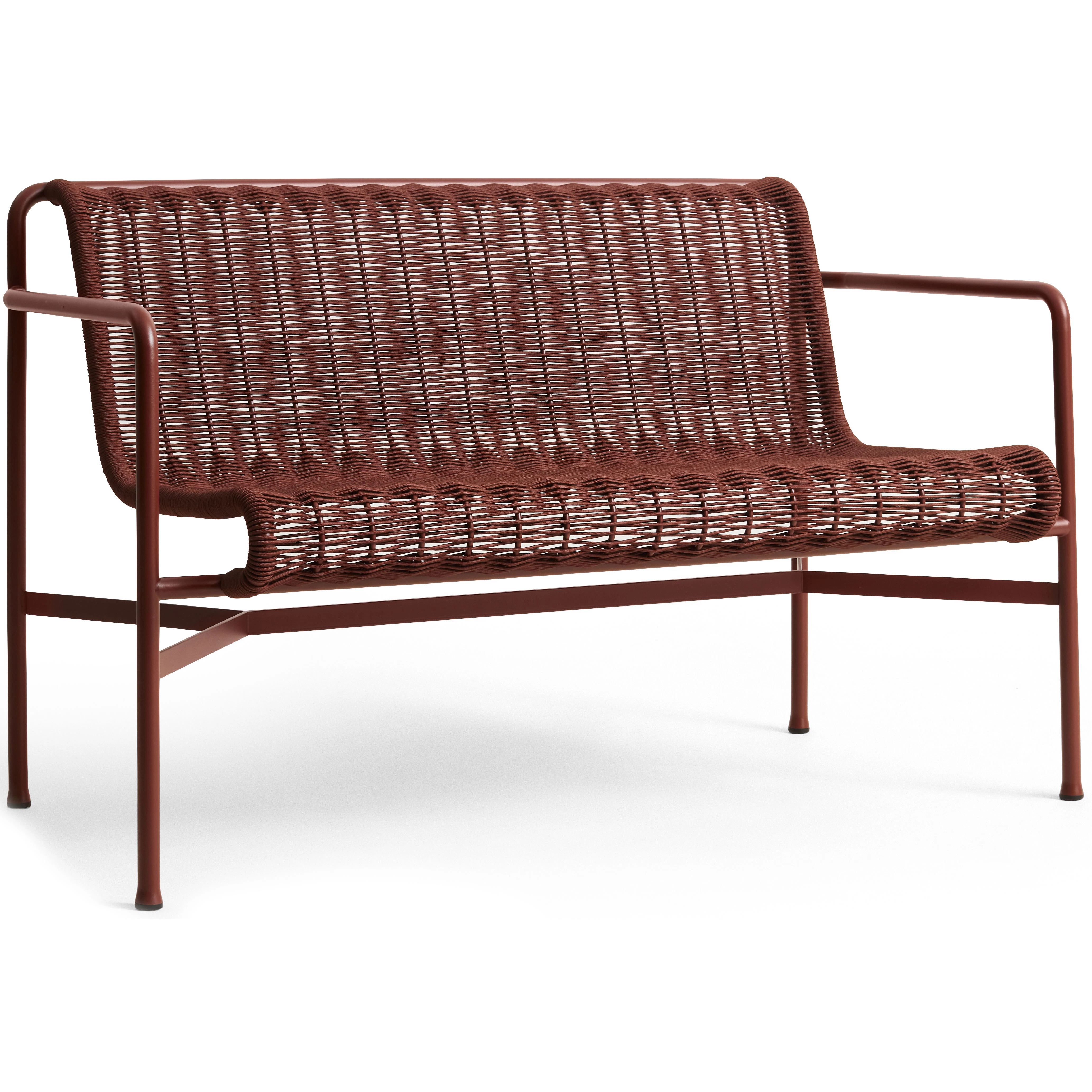 Hay Palissade Cord B&auml;nk Med Armst&ouml;d Iron Red - B&auml;nkar Pulverlackat St&aring;l Iron Red - AE456-B485