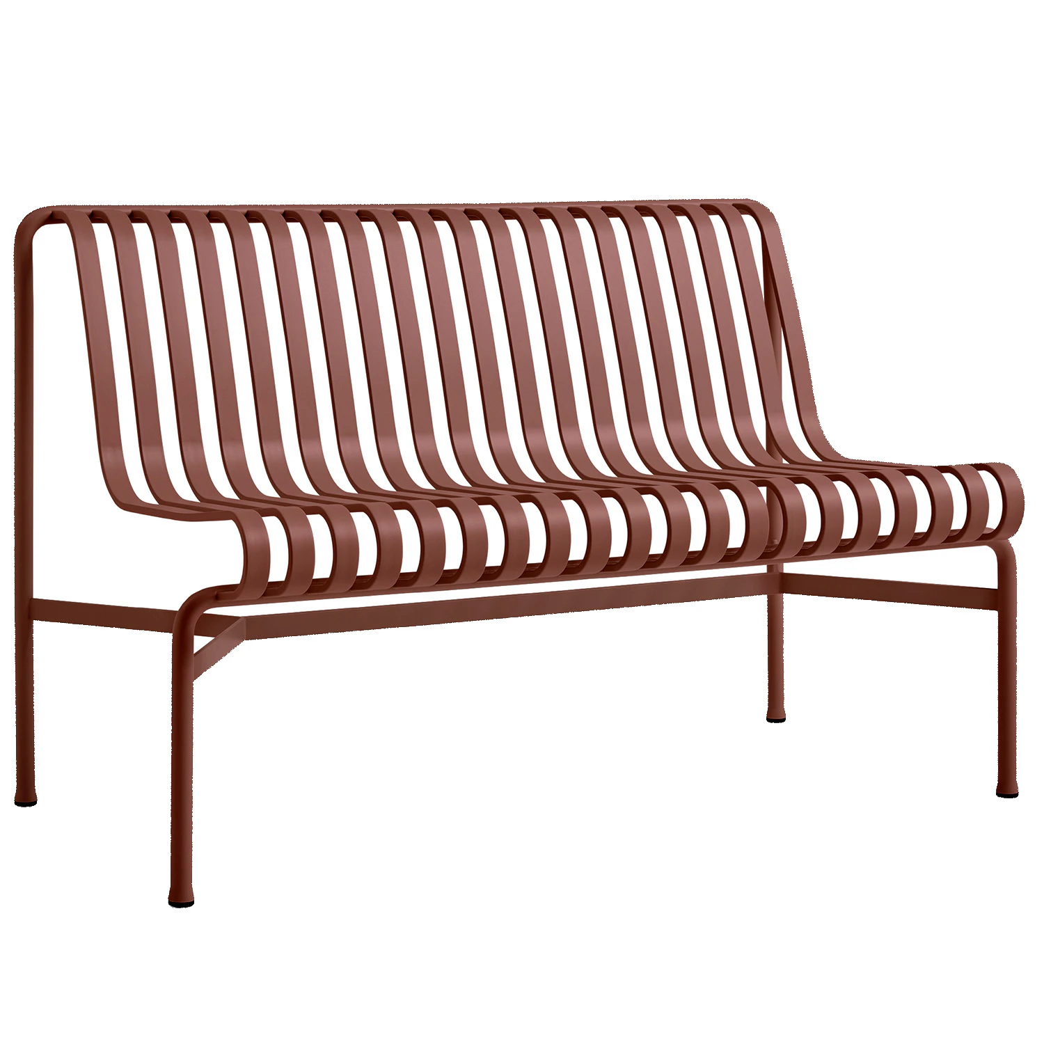 Hay Palissade B&auml;nk Utan Armst&ouml;d Iron Red - B&auml;nkar St&aring;l Iron Red - AA613-B485