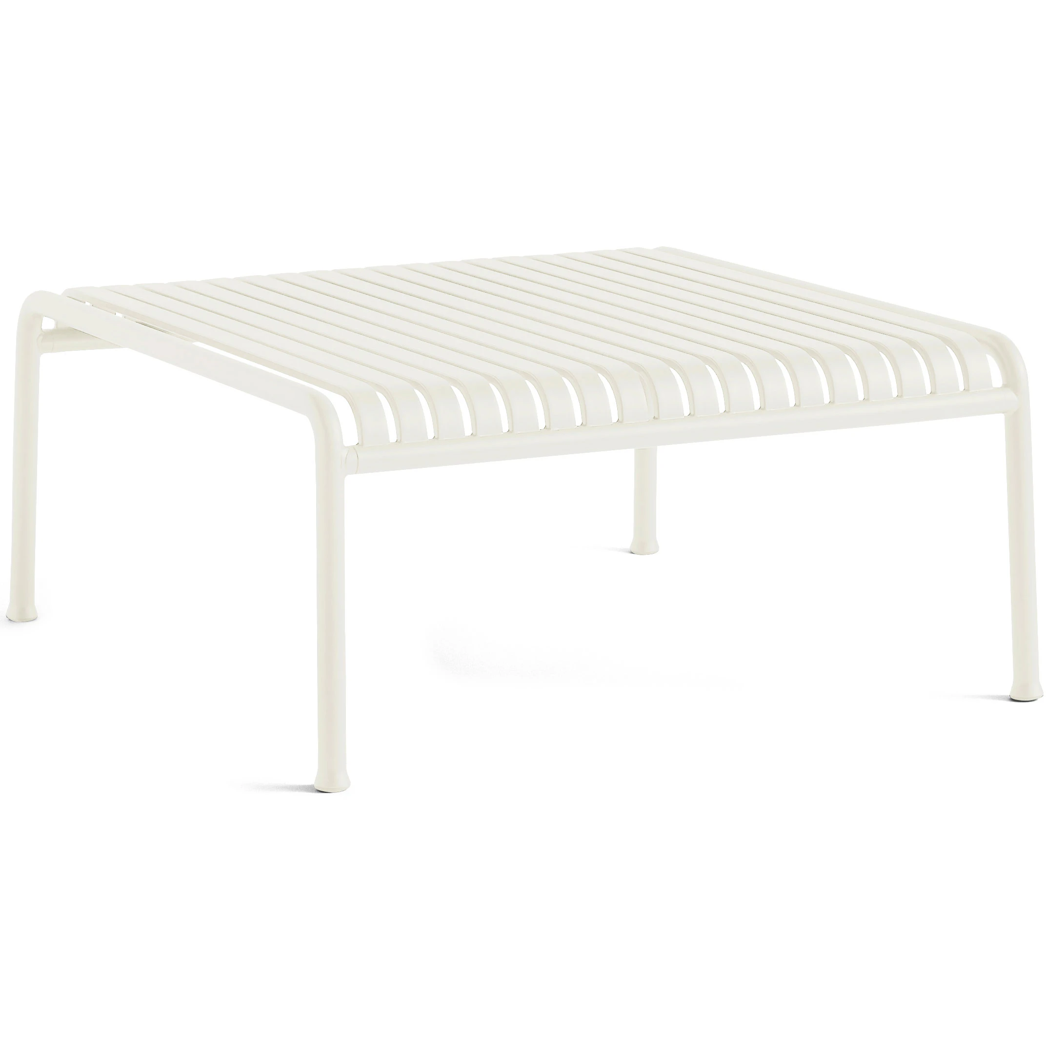 Hay Palissade Loungebord 81,5x86 Cm Cream White - Soffbord utomhus St&aring;l Gr&auml;ddvit - AC138-C457-AL30