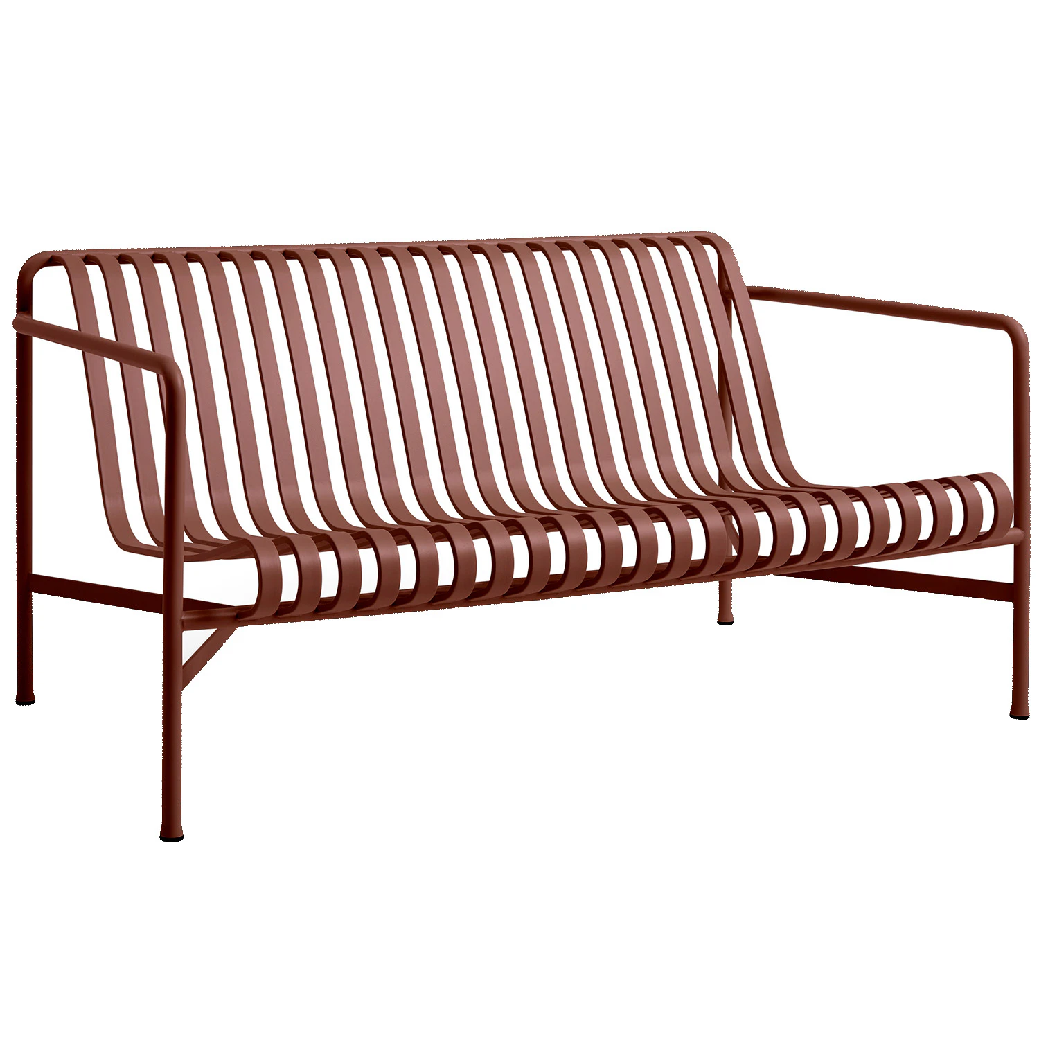 Hay Palissade Loungesoffa Iron Red - B&auml;nkar St&aring;l Iron Red - AA617-B485