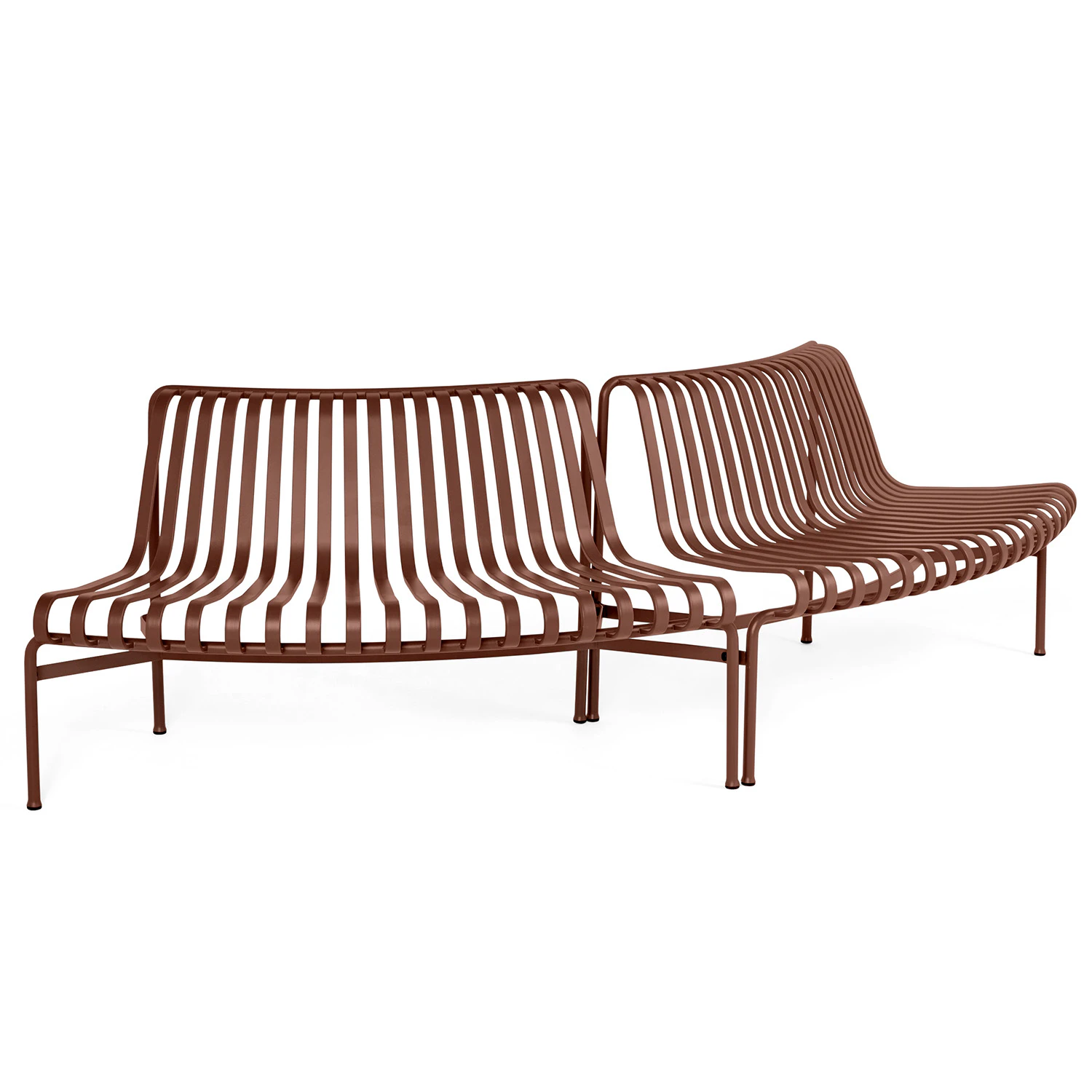 Hay Palissade Parkb&auml;nk Startset Out/out Iron Red - B&auml;nkar St&aring;l Iron Red - AD115-B485