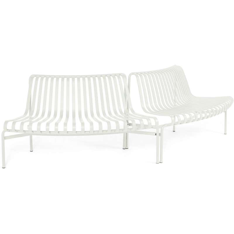 Palissade Parkbänk Med Ryggstöd Startset out/out, Cream White