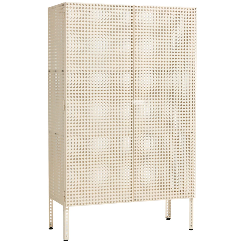 Perforated Skåp Stor, Eggshell