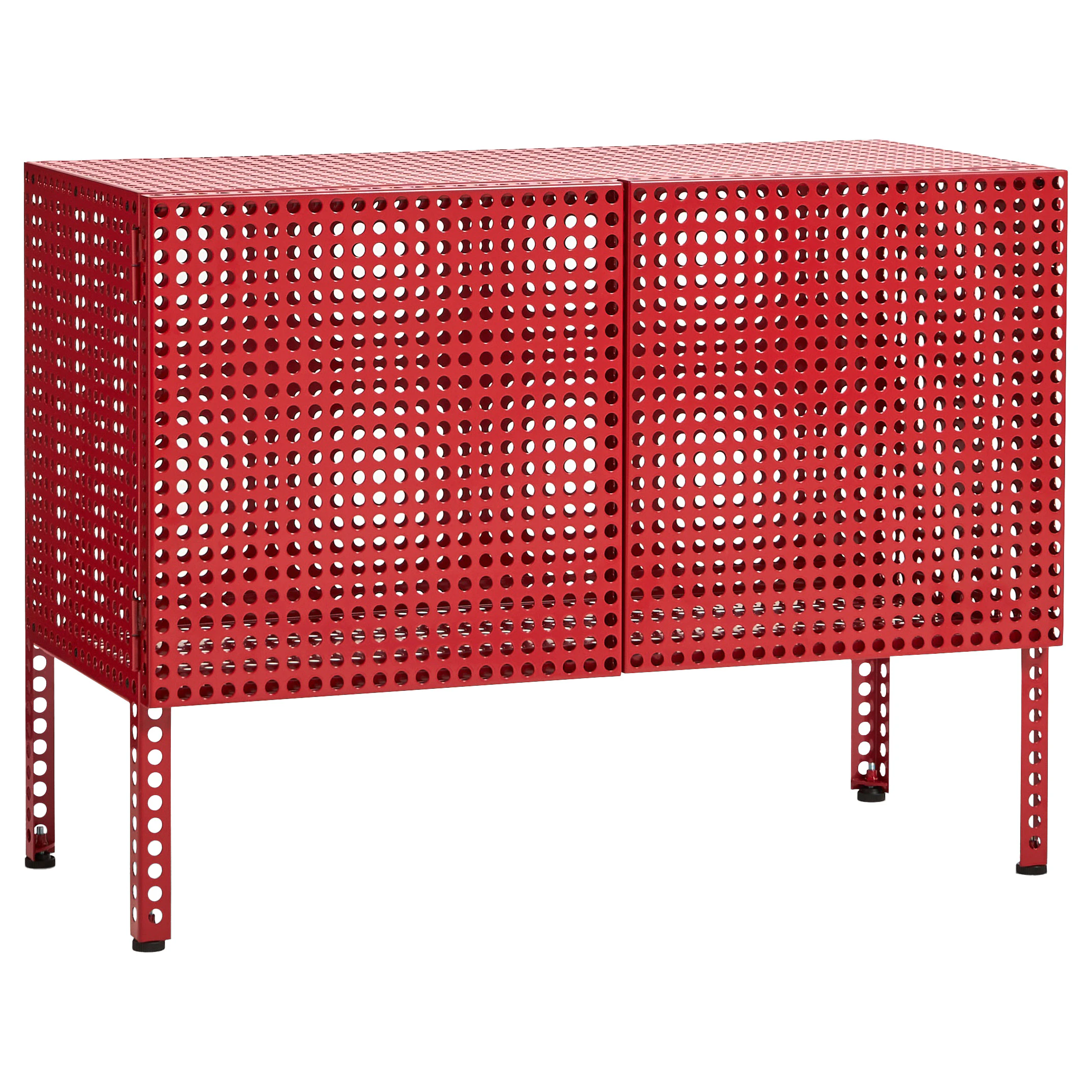 Hay Perforated Sk&aring;p Liten Vinr&ouml;d - Sk&aring;p & vitrinsk&aring;p Pulverlackat St&aring;l Vinr&ouml;d - AF094-A601-AT29