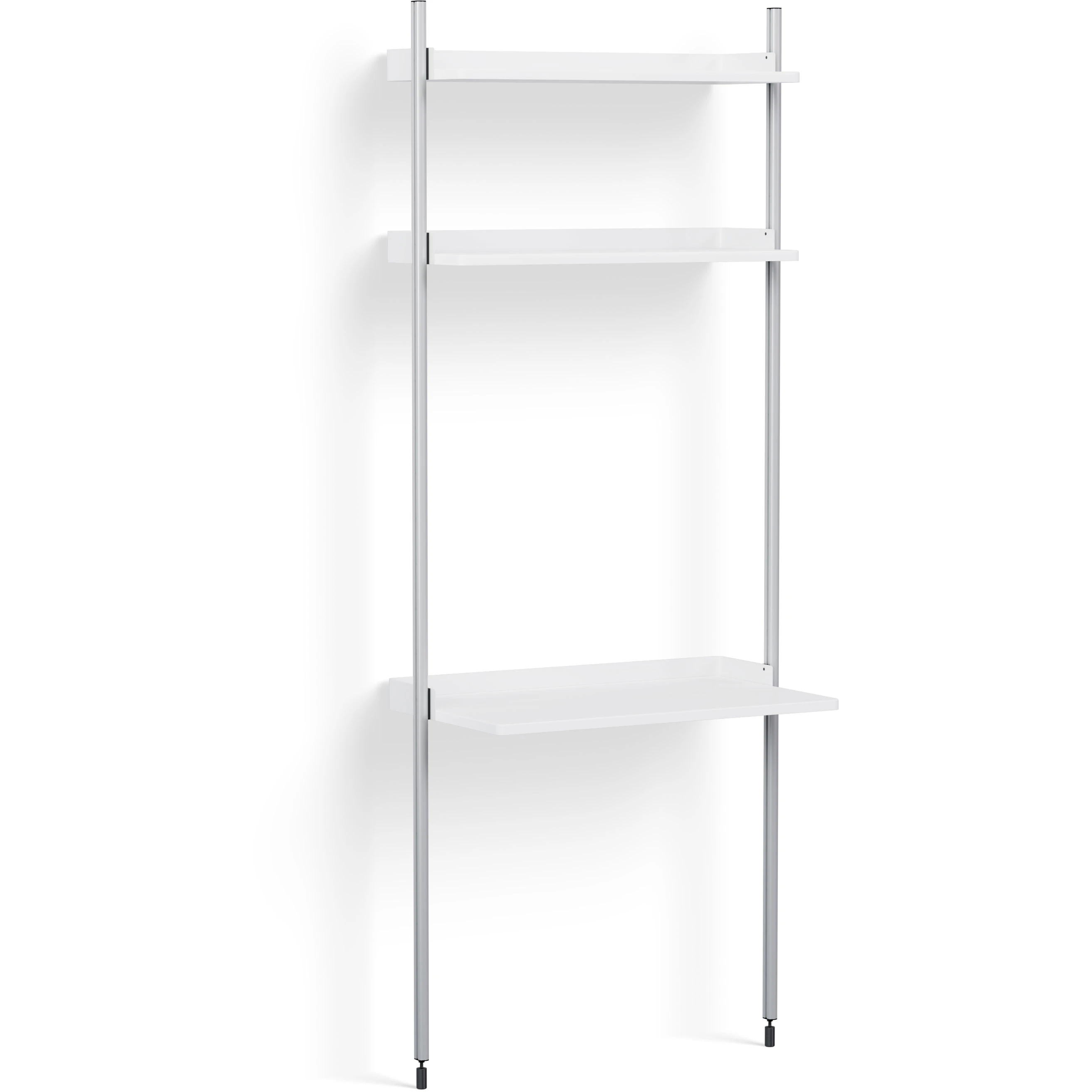 Hay Pier System 11 1 Column Ps White / Aluminium - Skrivbord St&aring;l Vit - AB849-B665-AI79