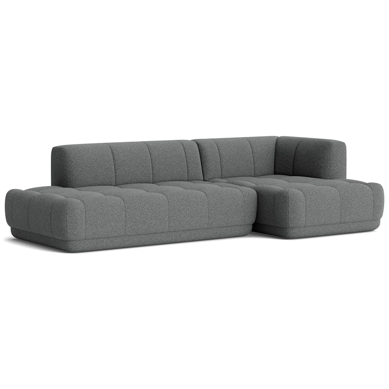 Quilton 3,5-Sitssoffa Konfiguration 21 Höger, Flamiber C8 Charcoal