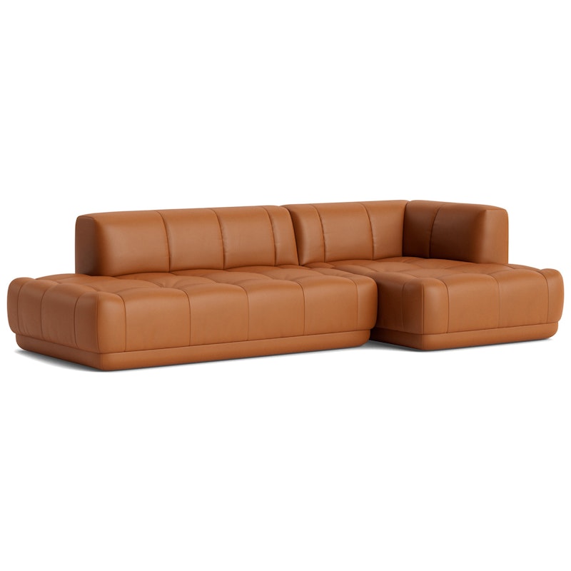 Quilton 3,5-Sitssoffa Konfiguration 21 Höger, Läder Nevada NV2488