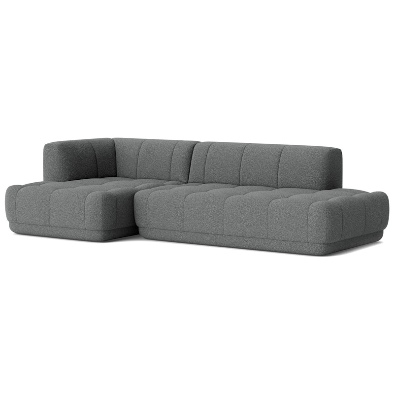 Quilton 3,5-Sitssoffa Konfiguration 21 Vänster, Flamiber C8 Charcoal