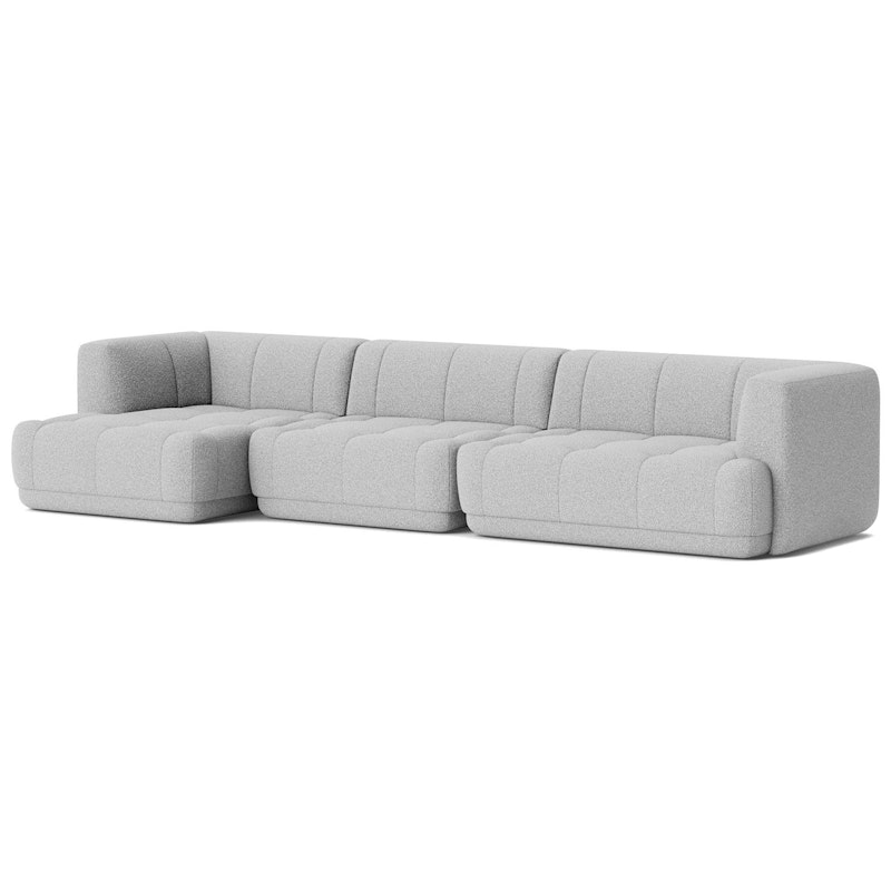 Quilton 4-Sitssoffa Konfiguration 17 Vänster, Flamiber C8 Grey