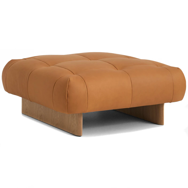 Quilton Lift Fotpall, Sense Konjak Läder / Ek