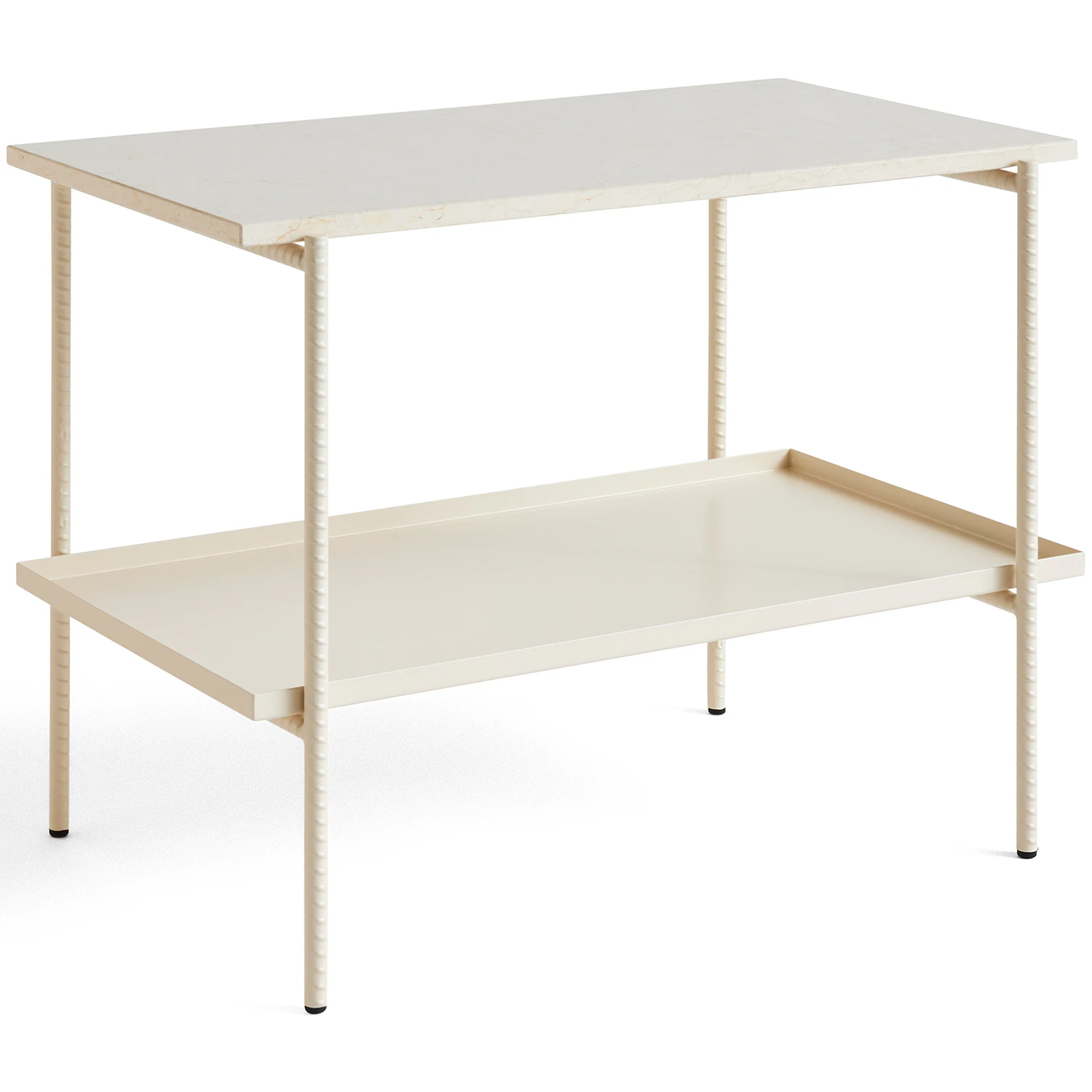 Hay Rebar Sidobord 49x80 Cm Alabaster - Sidobord & Avlastningsbord St&aring;l Alabaster - AD132-A391-AK89