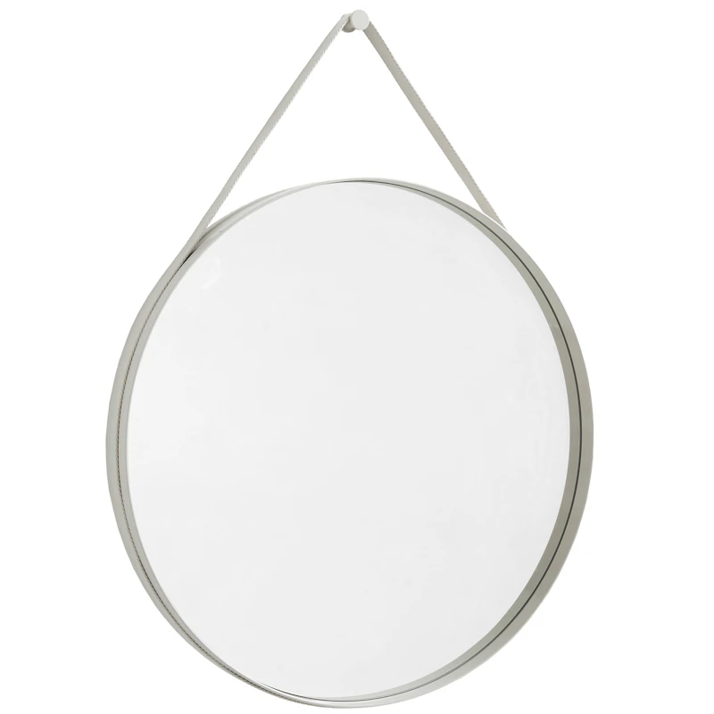Strap Spegel No2 Ø70 cm, Ljusgrå