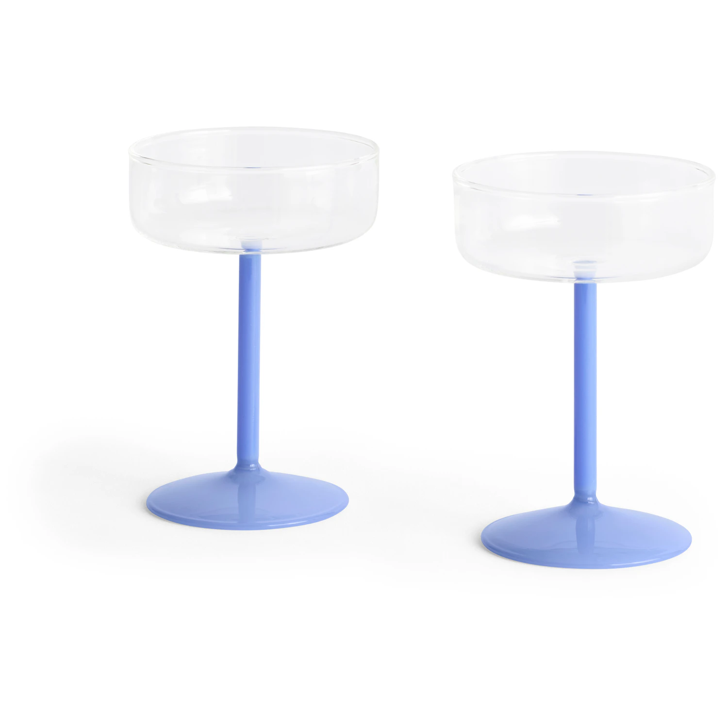 Hay Tint Champagnekupa 2-pack Klar / Jade Blue - Vinglas Borosilikatglas Klar - AD110-A668-AT92