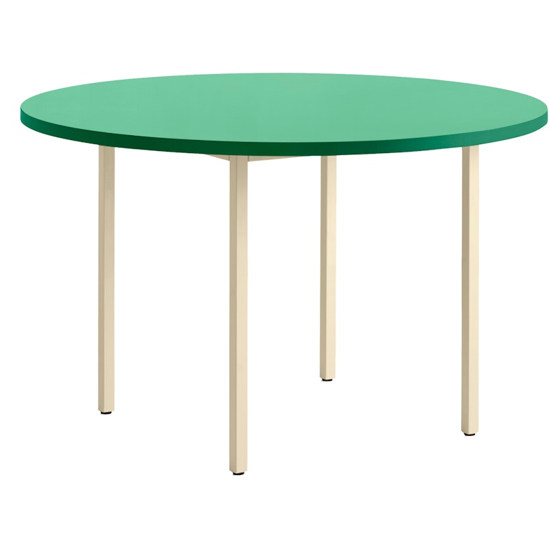 Two-Colour Bord Ø120cm, Ivory / Green Mint