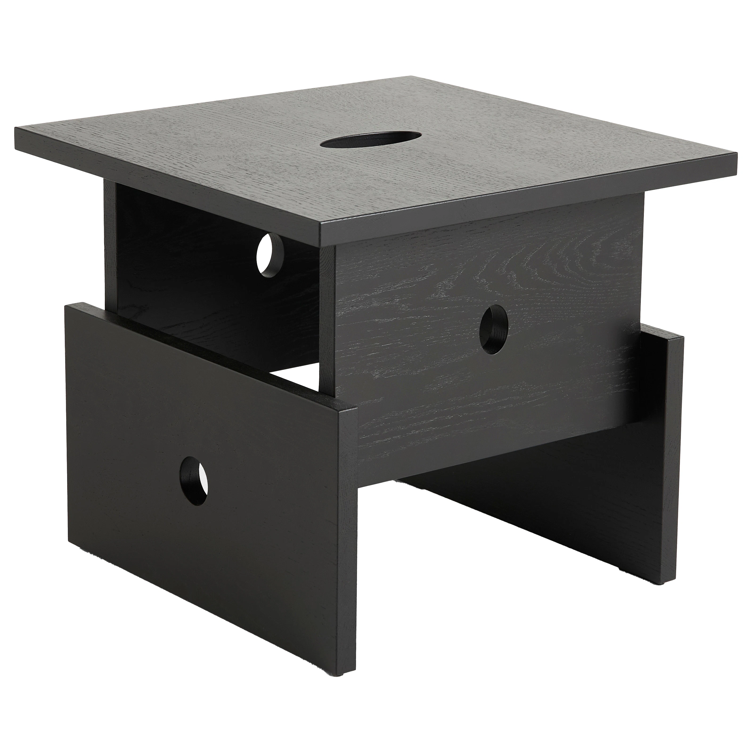 Hay Wood Box Soffbord Svart Ek - Soffbord Massiv Ek Svart Ek - AF095-D090