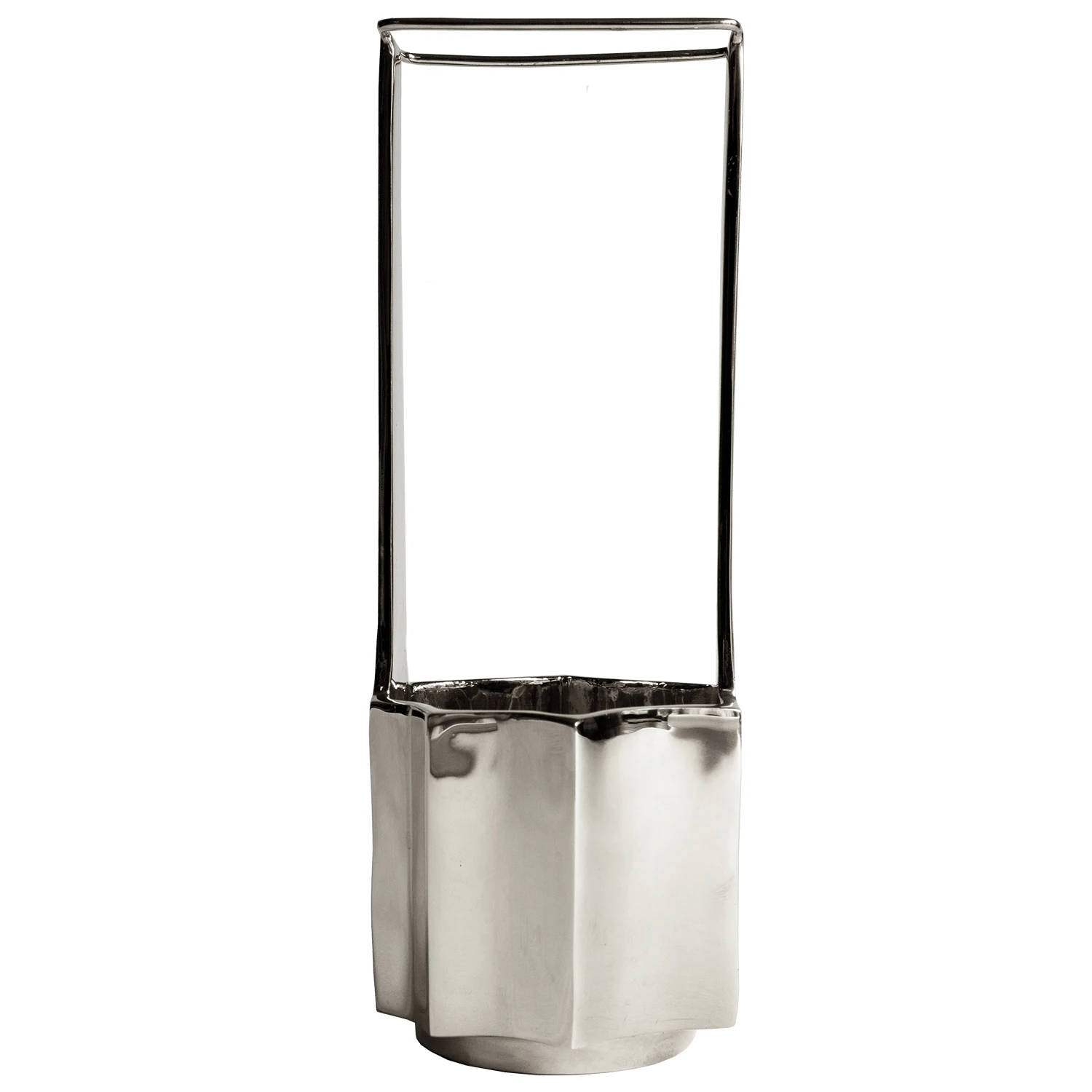 Hein Studio Ikebana Vas Nickel - Vaser M&auml;ssing Nickel - 1606