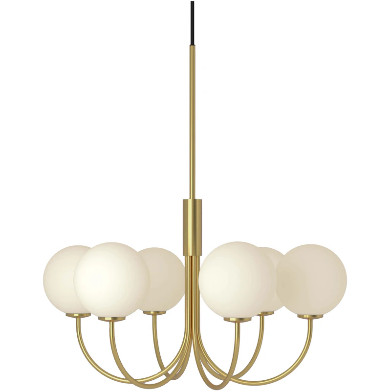 Ballon 6 Pendel, Satin Brass