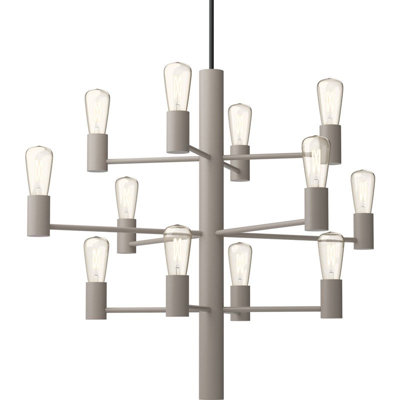 Manola 12 Ljuskrona Dimbar LED, Beige