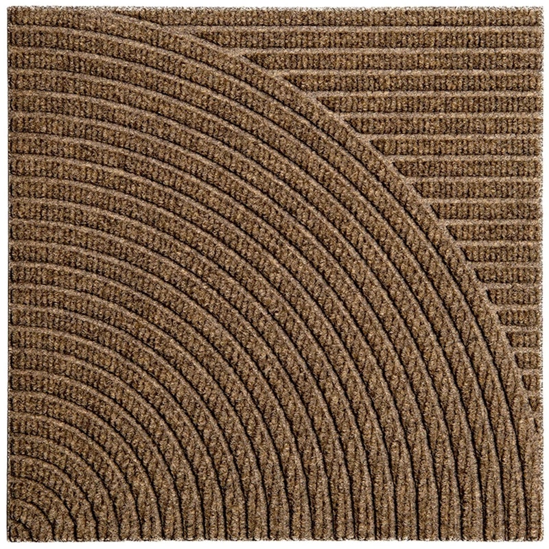 Zen Dörrmatta 45x45 cm Horizontal & Circular, Beige