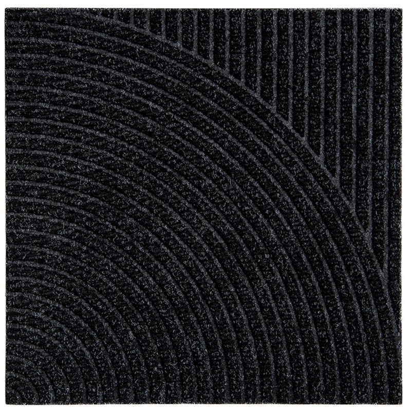 Zen Dörrmatta 45x45 cm Vertical & Circular, Black