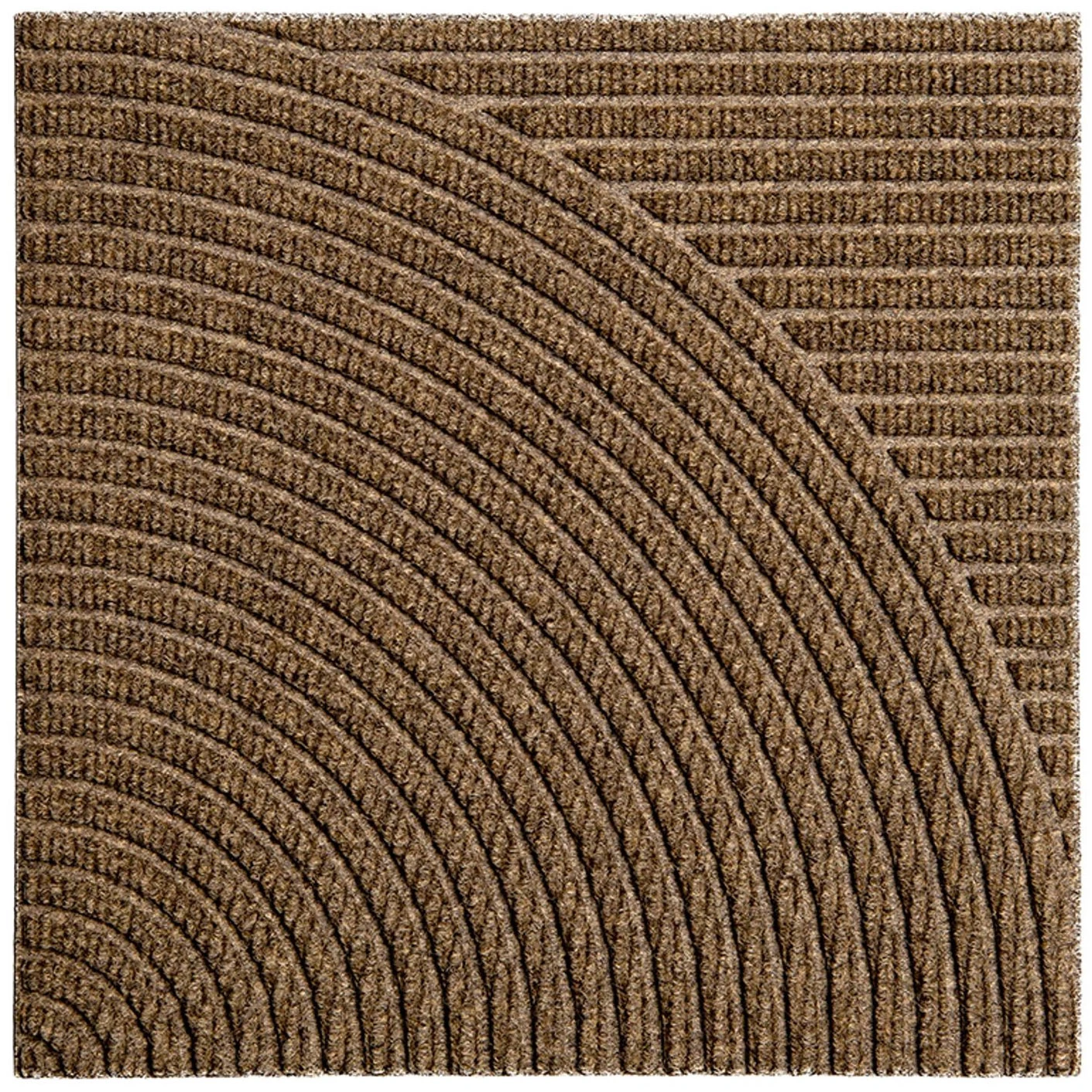 Heymat Zen D&ouml;rrmatta 45x45 Cm Horizontal & Circular Beige - D&ouml;rrmattor Pet Beige - 1101