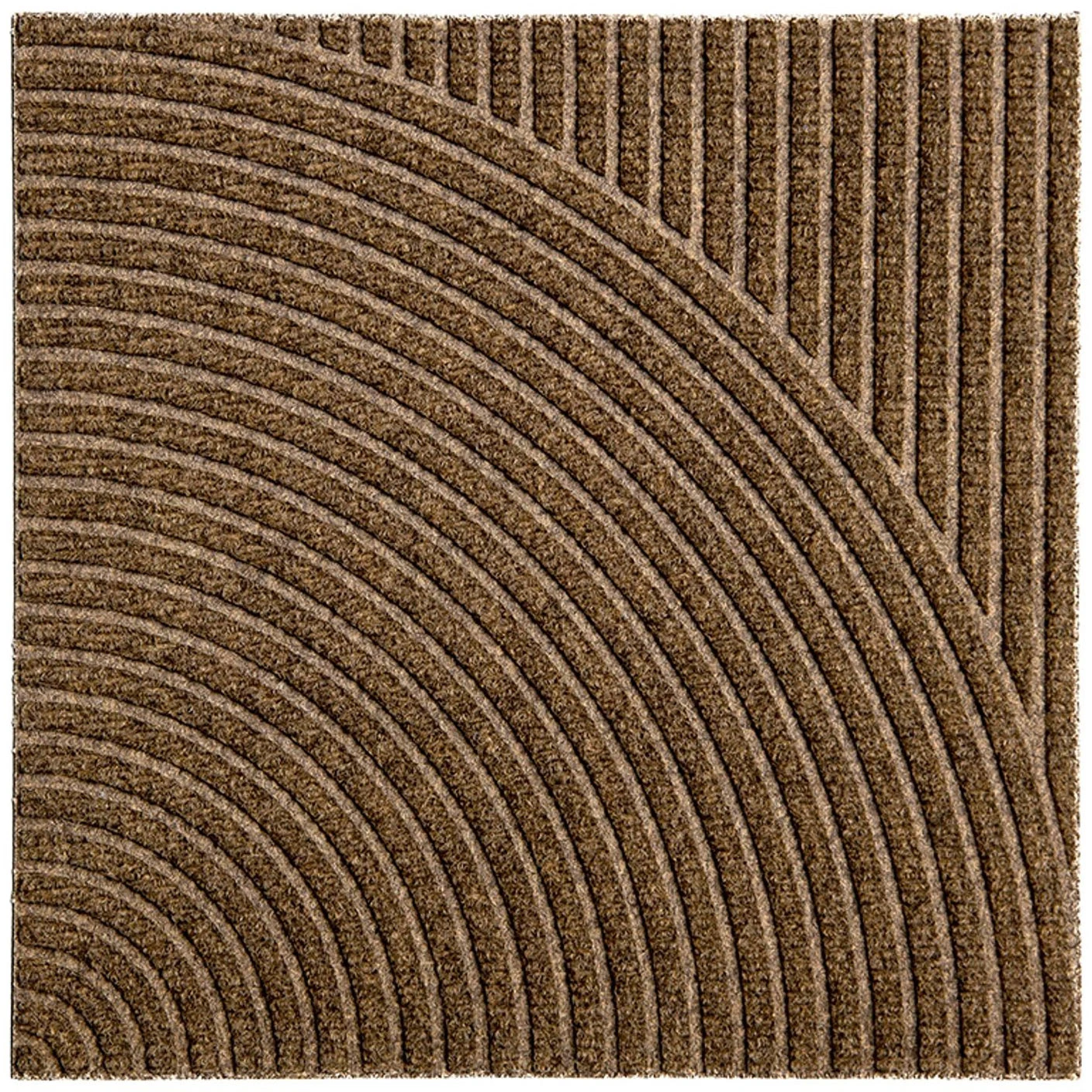 Heymat Zen D&ouml;rrmatta 45x45 Cm Vertical & Circular Beige - D&ouml;rrmattor Pet Beige - 1201