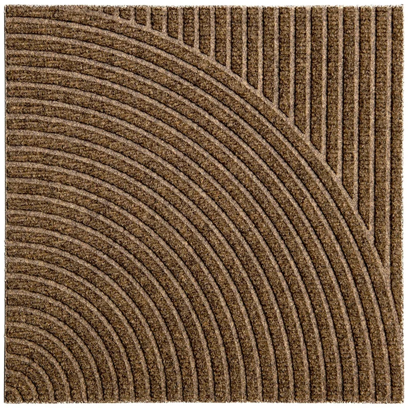 Zen Dörrmatta 45x45 cm Vertical & Circular, Beige