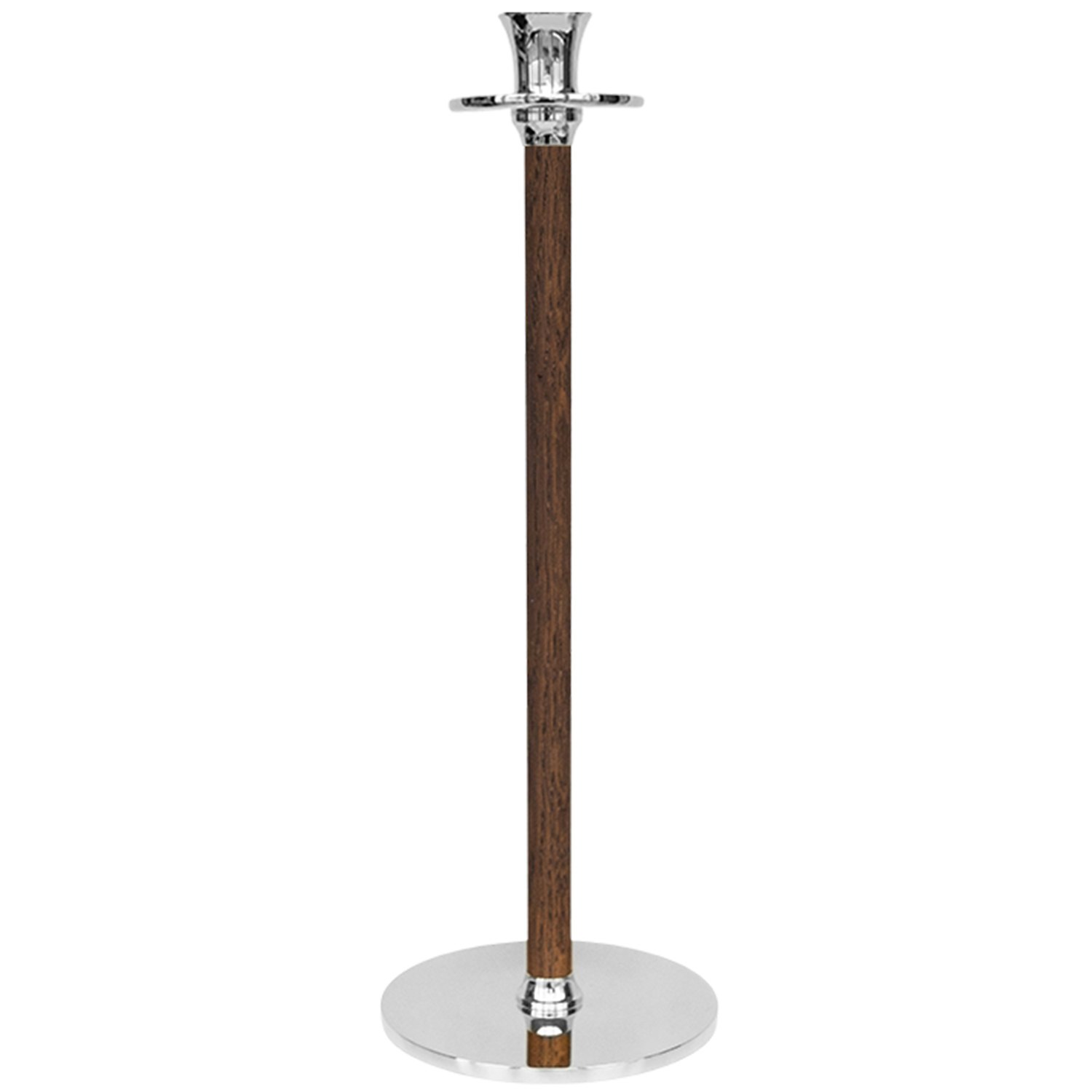 Hilke Collection Alto Basso Ljusstake 35 Cm /f&ouml;rnicklad - Ljusstakar Valn&ouml;t Silver - 2022-HWNP35
