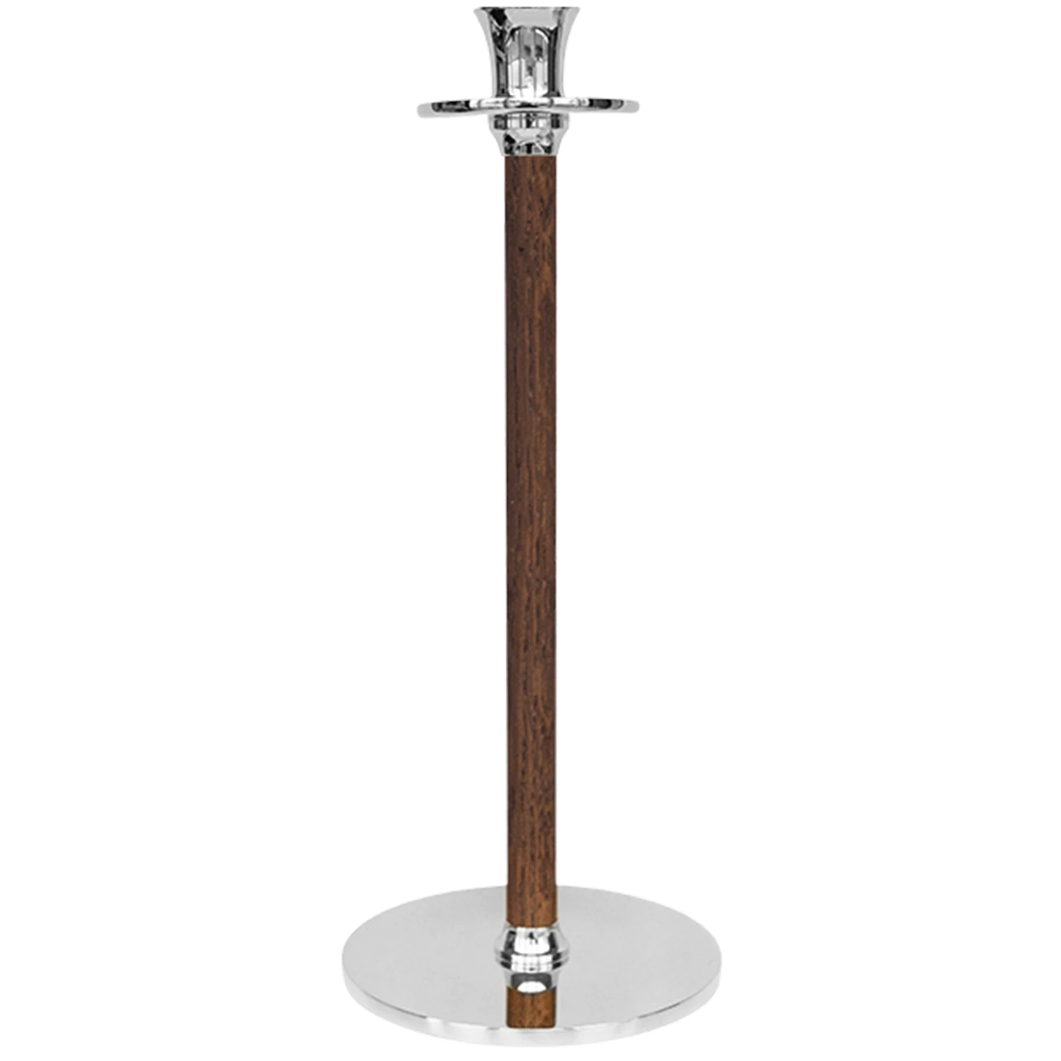 Hilke Collection Alto Basso Ljusstake 30 Cm /f&ouml;rnicklad - Ljusstakar Valn&ouml;t Silver - 2022-HWNP30
