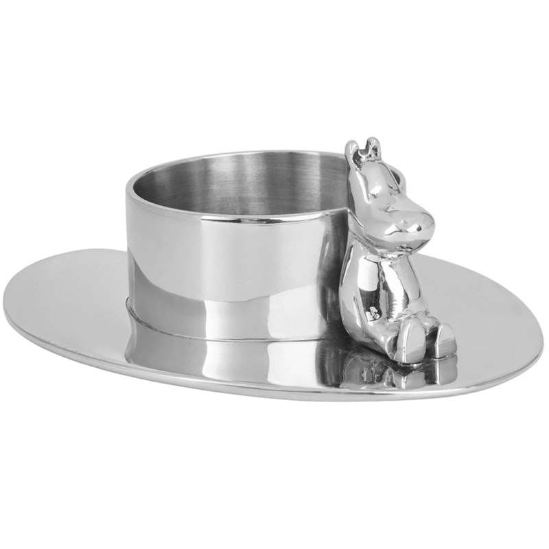 Hilke X Mumin No.3 Värmeljuslykta, Nickelpläterad