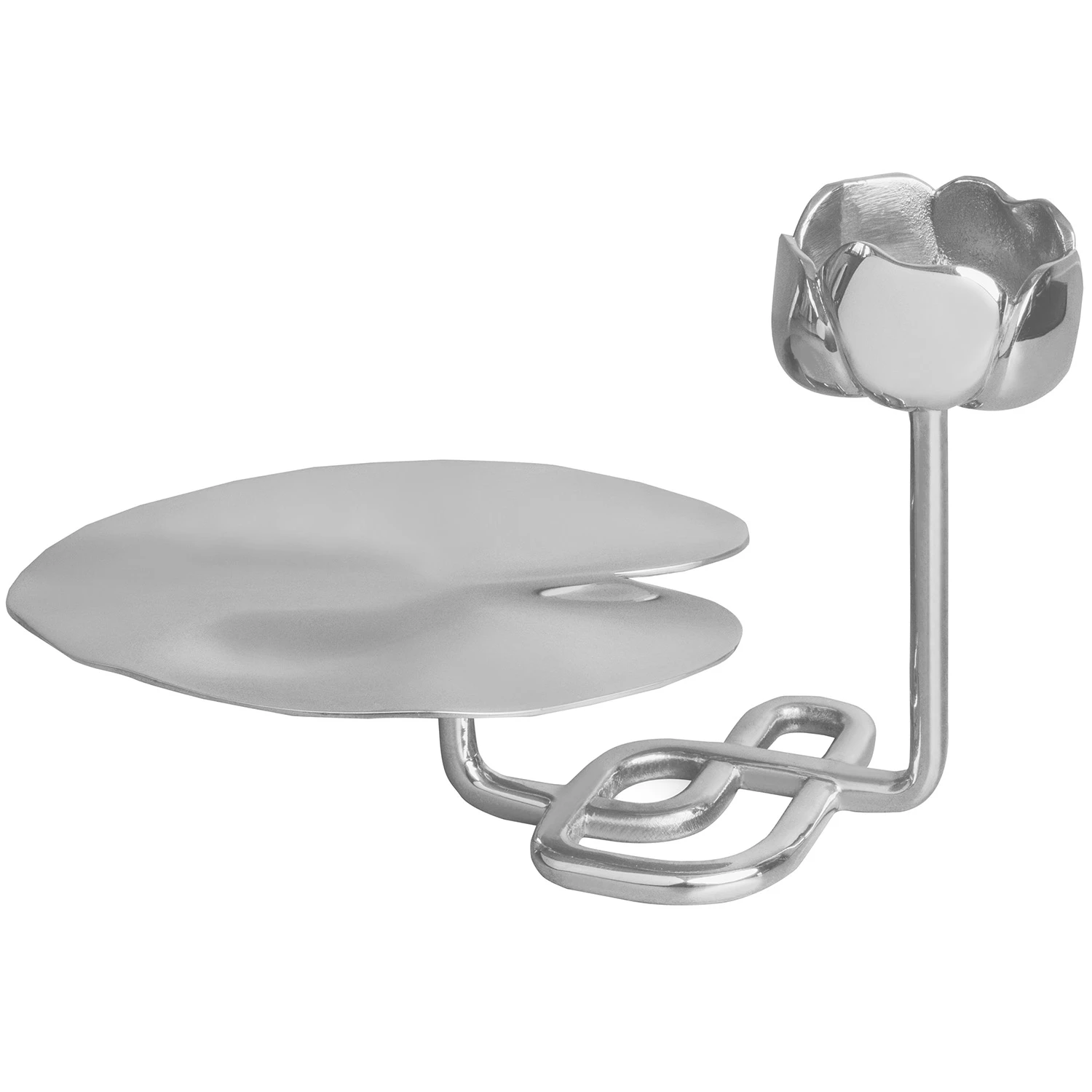 Hilke Collection Ninfea Ljusstake No.2 - Ljusstakar Nickelpl&auml;terad M&auml;ssing Silver - HL02NI-NP