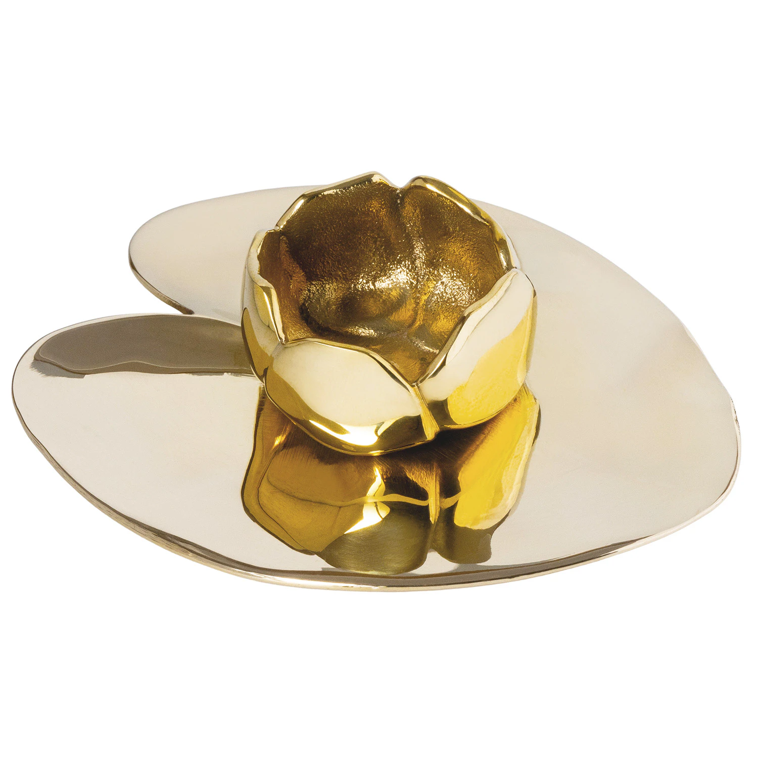 Hilke Collection Ninfea Piccola Ljusstake - Ljusstakar M&auml;ssing Guld - HLPA01