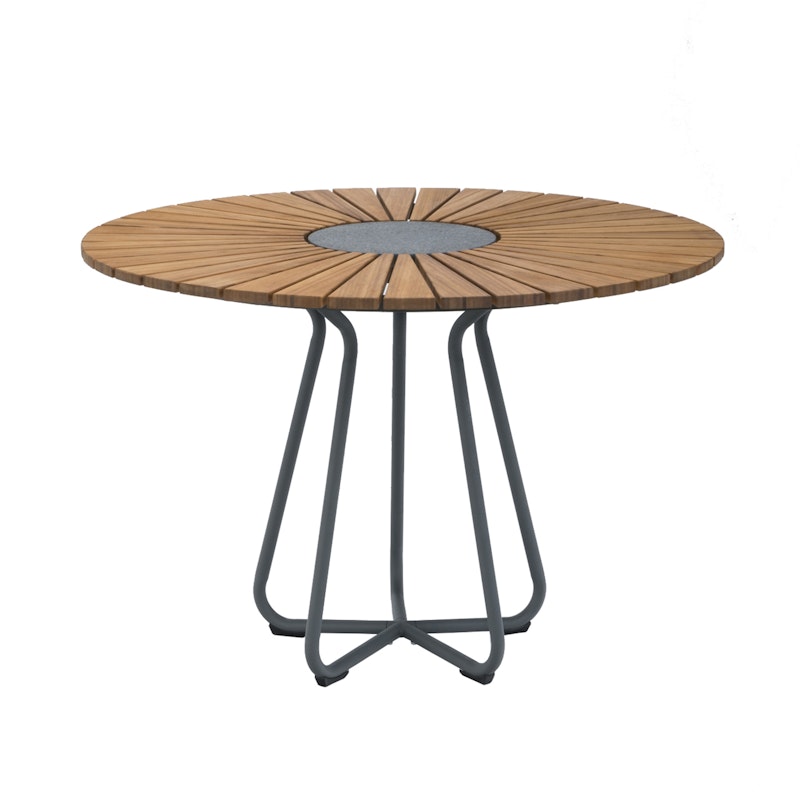 Circle Bord 110 cm, Bambu/Grå