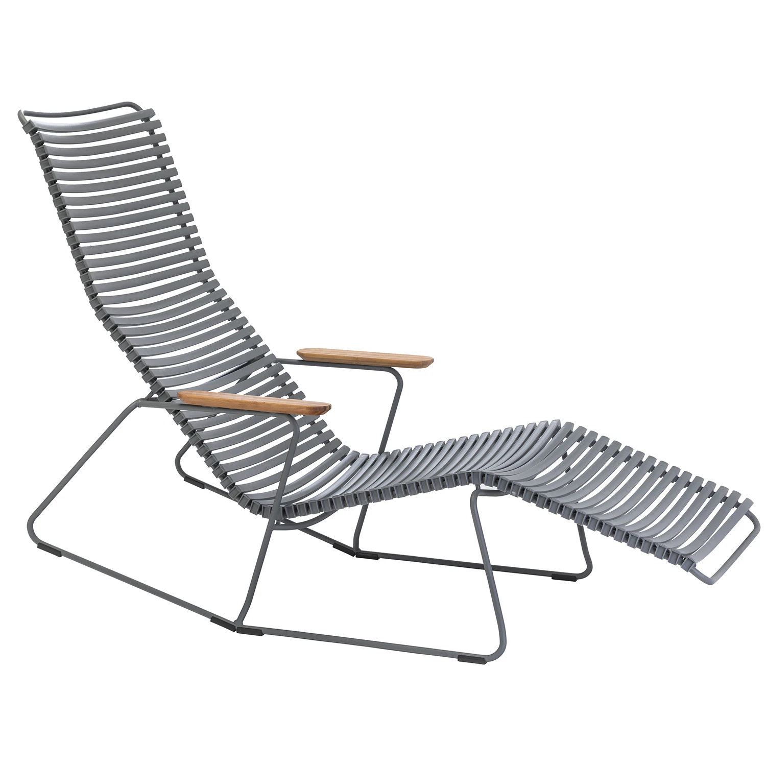 Houe Click Sunrocker Sols&auml;ng M&ouml;rkgr&aring; - Solstolar & Sols&auml;ngar Plast M&ouml;rkgr&aring; - 10805-7018