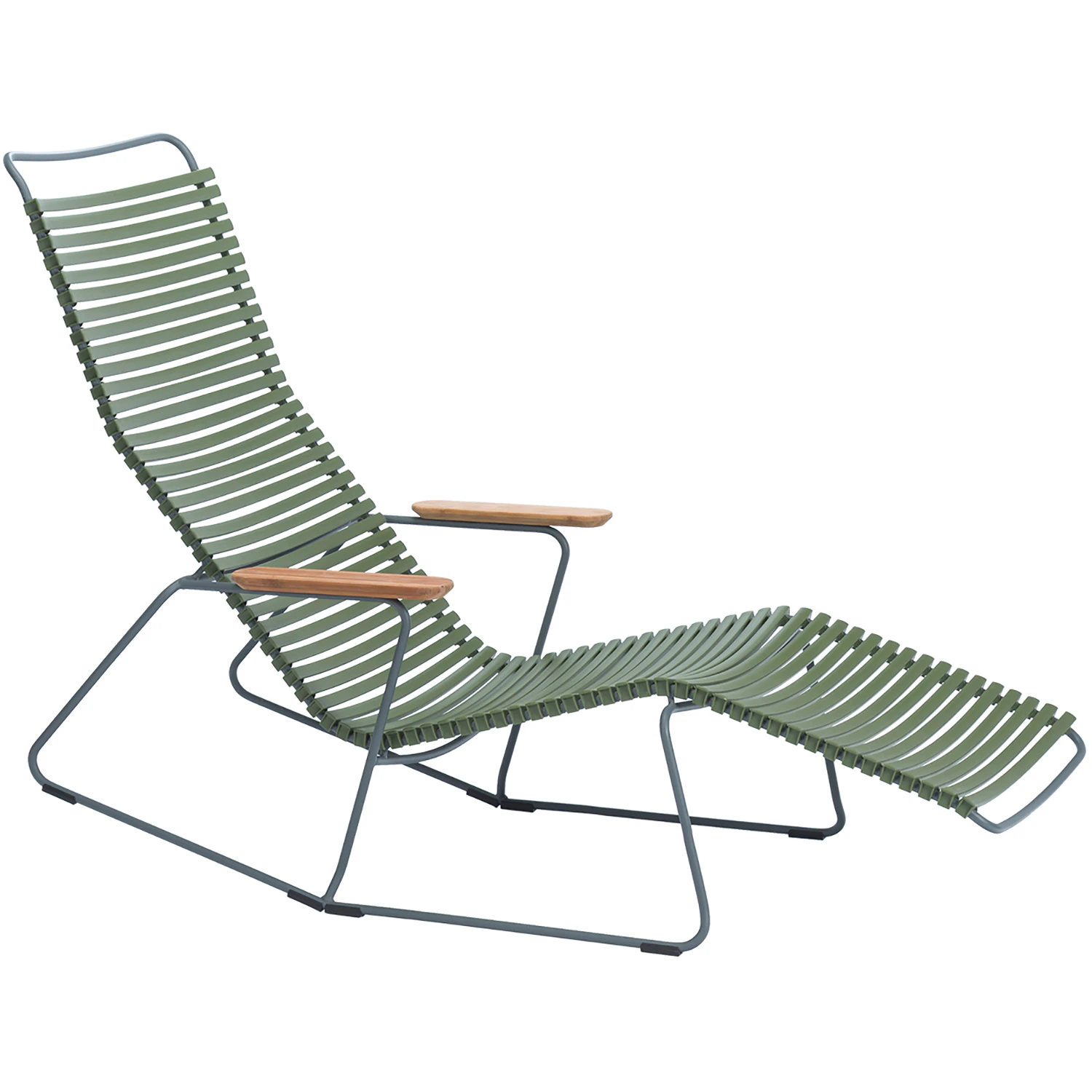 Houe Click Sunrocker Sols&auml;ng Oliv - Solstolar & Sols&auml;ngar Plast Olivgr&ouml;n - 10805-7118