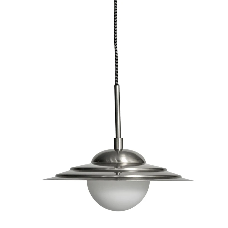 Coin Pendel Ø35 cm, Bruched Silver