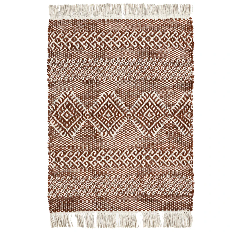 Ethnic Matta 60x90 cm, Brun/Natur