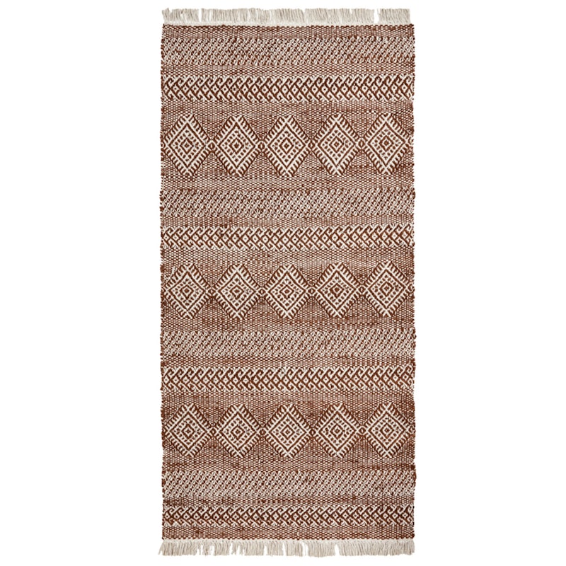 Ethnic Matta 90x200 cm, Brun/Natur