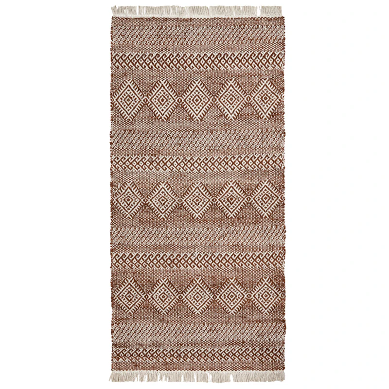 Ethnic Matta 90x200 cm, Brun/Natur