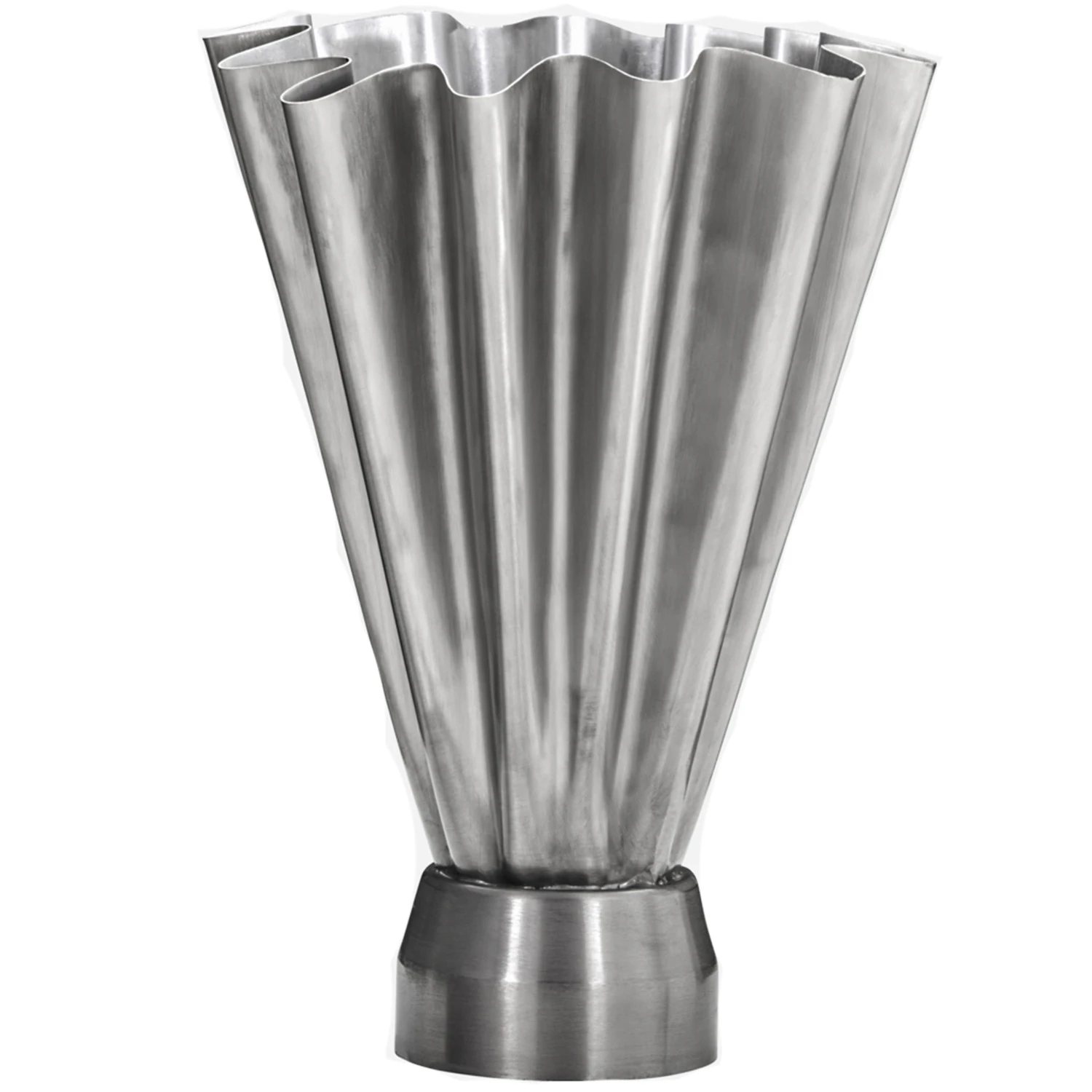 House Doctor Flood Vas 33 Cm Brushed Silver - Vaser J&auml;rn Brushed Silver - 900000763