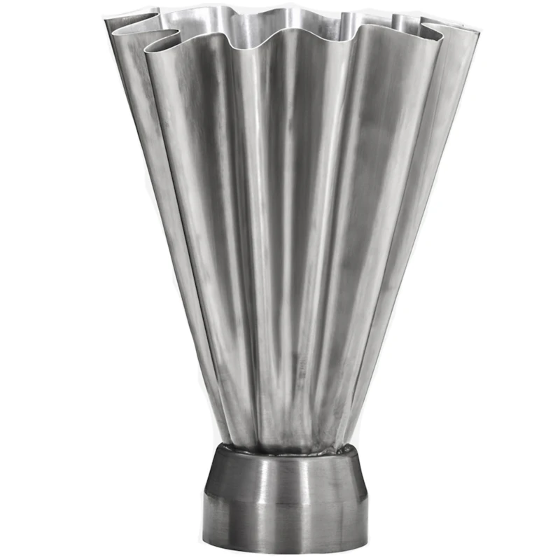 Flood Vas 33 cm, Brushed Silver
