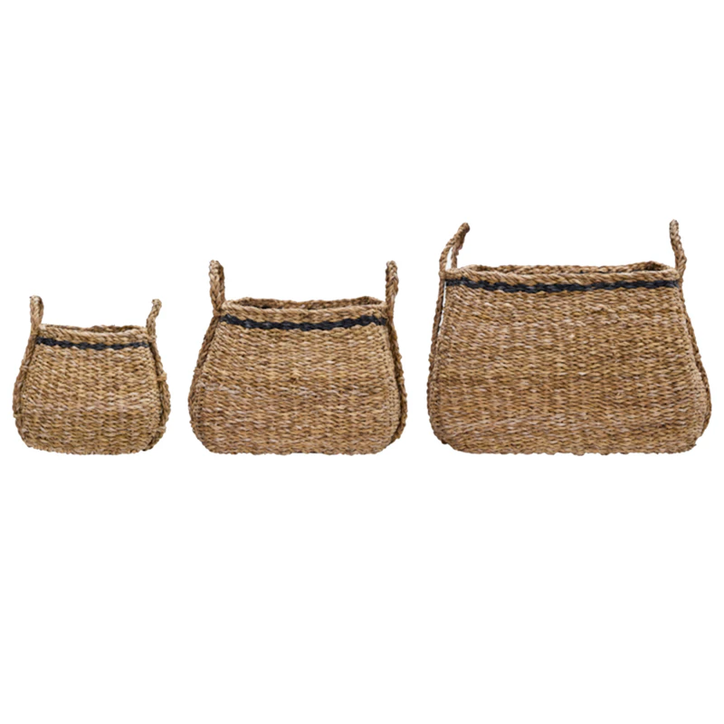 Laine Förvaringskorg 3-pack, Svart/Natur