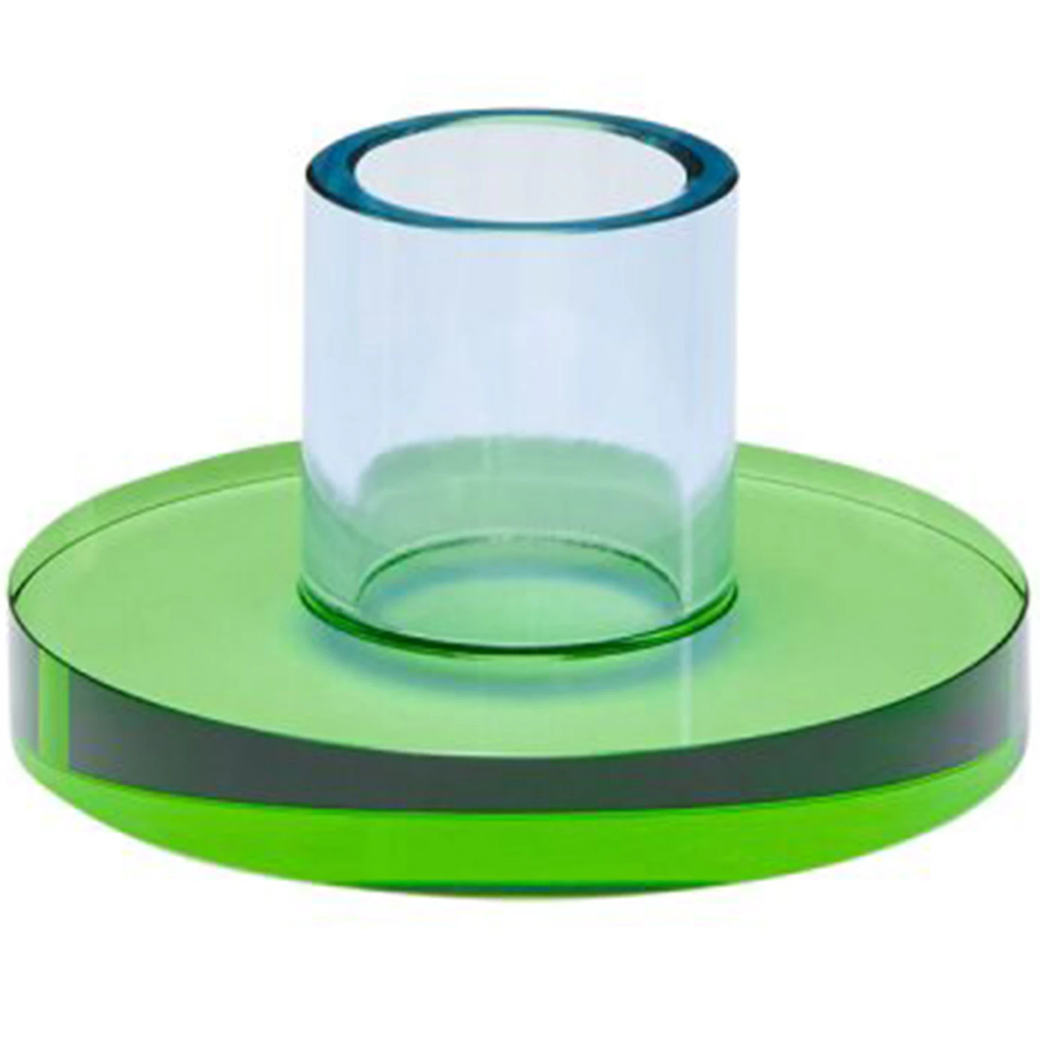 H&uuml;bsch Astra Ljusstake Bl&aring;/gr&ouml;n - Ljusstakar Kristall Bl&aring; - 991703