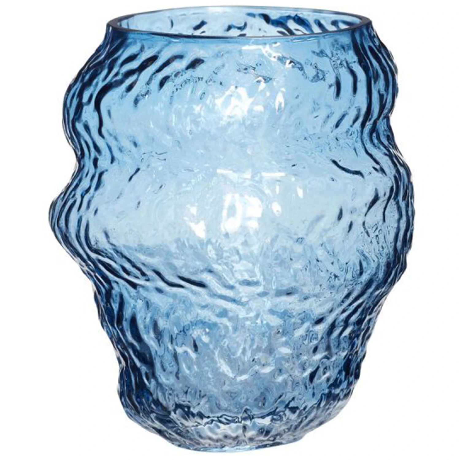 H&uuml;bsch Aurora Vas 18 Cm Ljusbl&aring; - Vaser Glas Bl&aring; - 661208